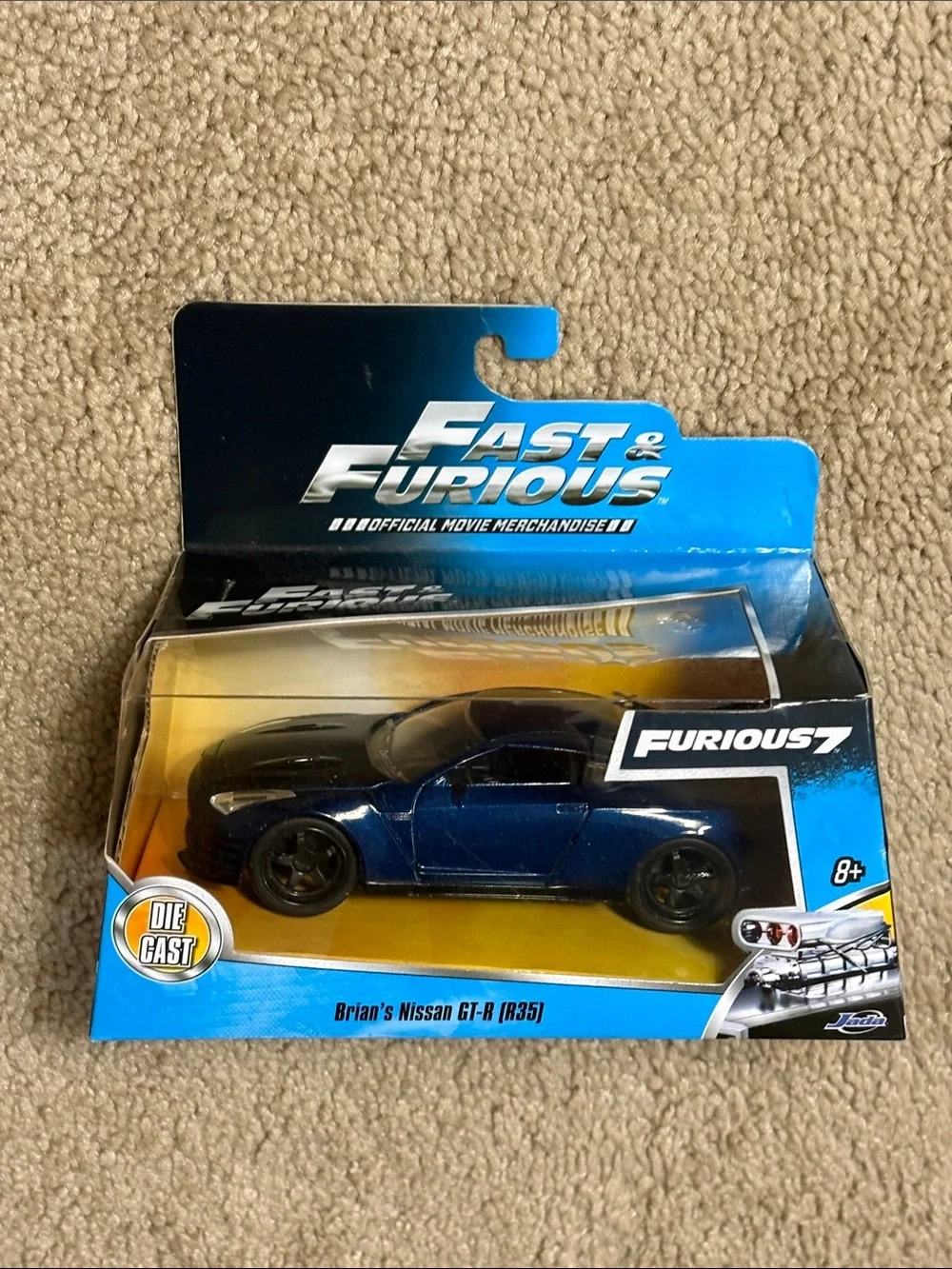 Fast & Furious Brian's Nissan GT-R Die-Cast Toy Car - Blue